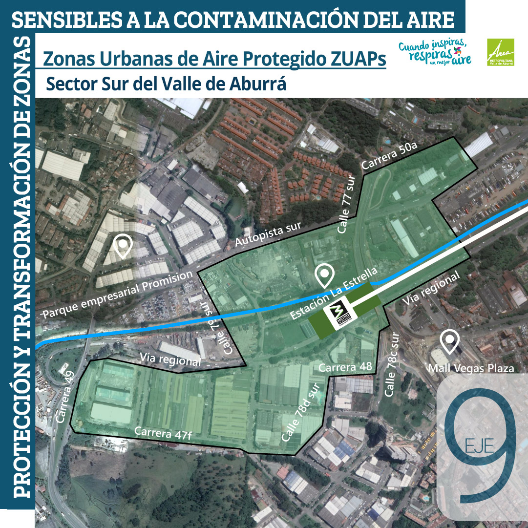 9.2 Protección y transformación de zonas sensibles a la contaminación del aire.