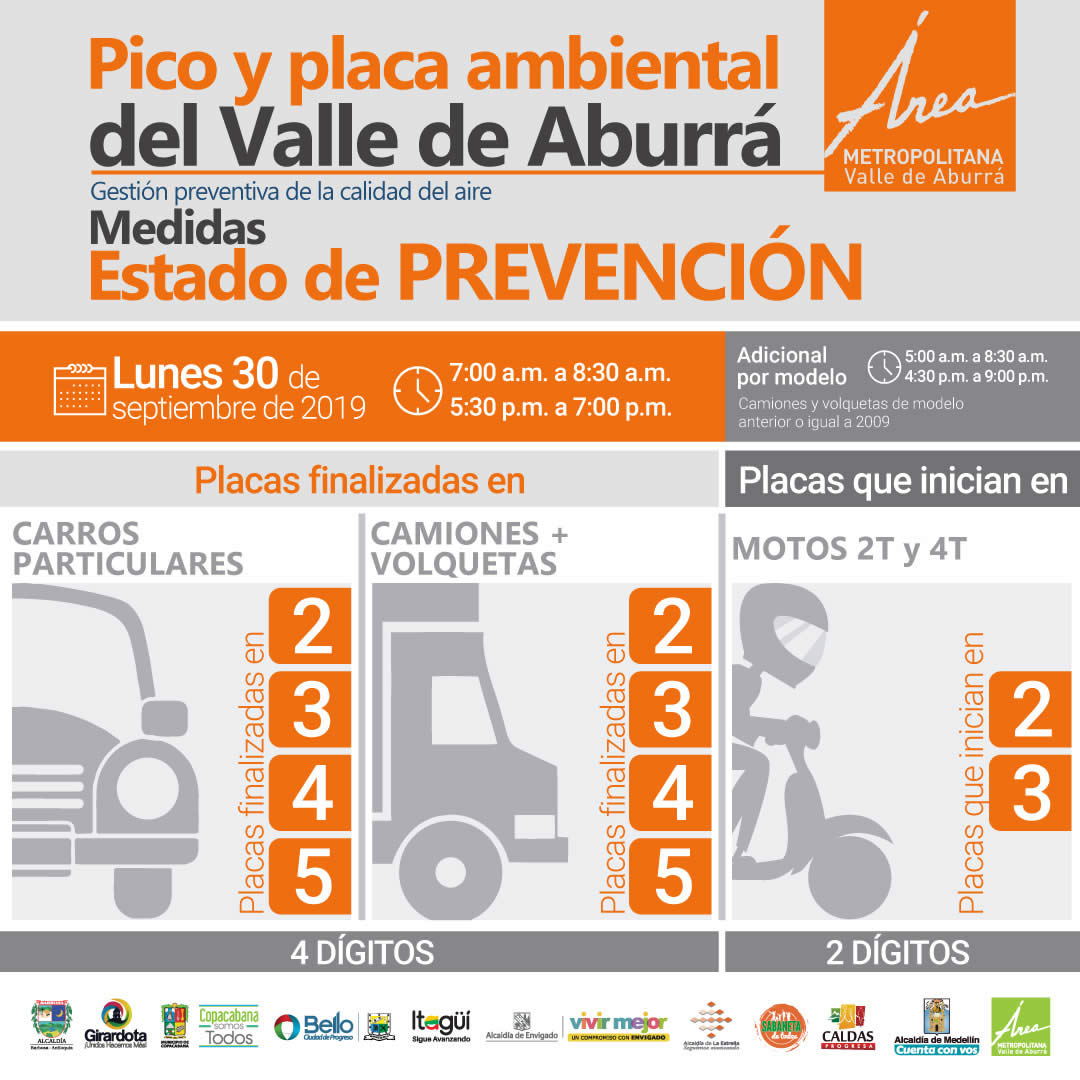 Pico Y Placa Ambiental Para El Dia 30 De Septiembre Del 2019