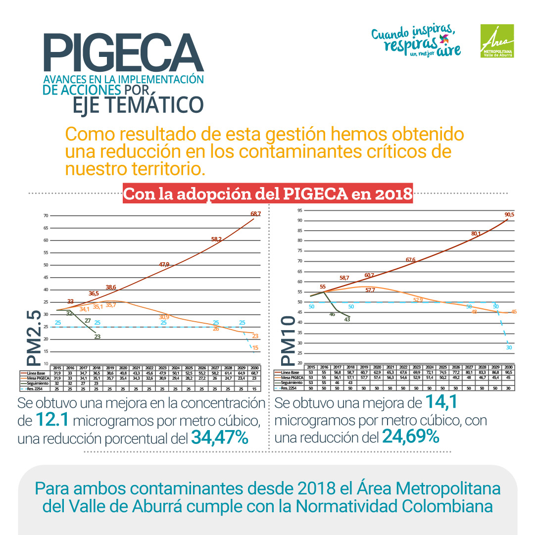 Avances en la implementación de acciones por eje temático